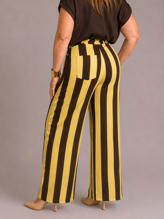 Pantalón Capri Rayas
