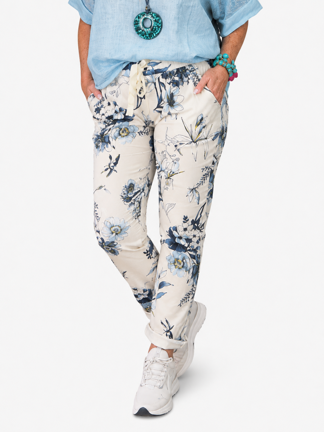Pantalón Floral Viscosa