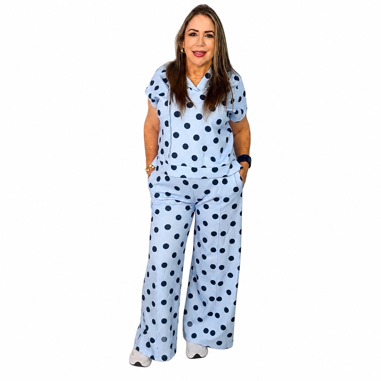 Conjunto Lunares de dos piezas