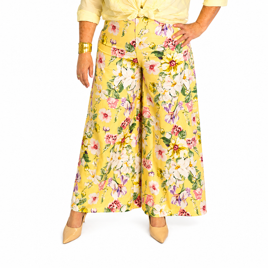 Pantalón Palazzo Floral Primavera