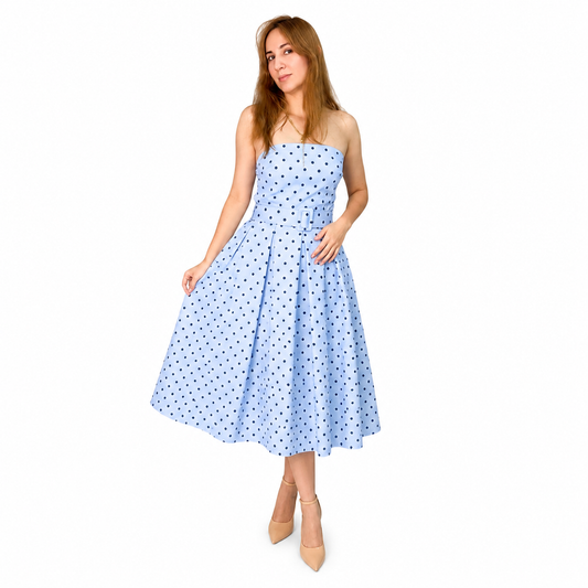 Vestido Midi Lunares