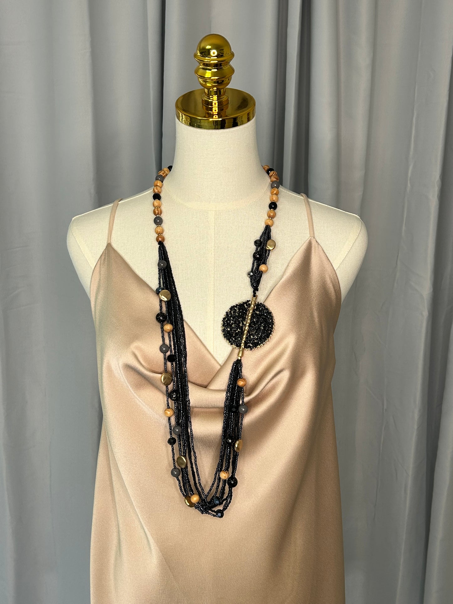 Collar largo artesanal