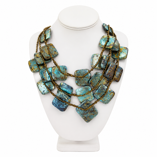 Collar Bohemia Turquesa