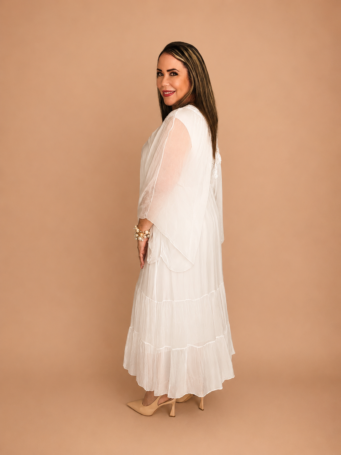 Royal Grace Silk & Viscose Dress