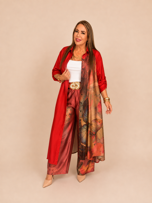Conjunto de seda