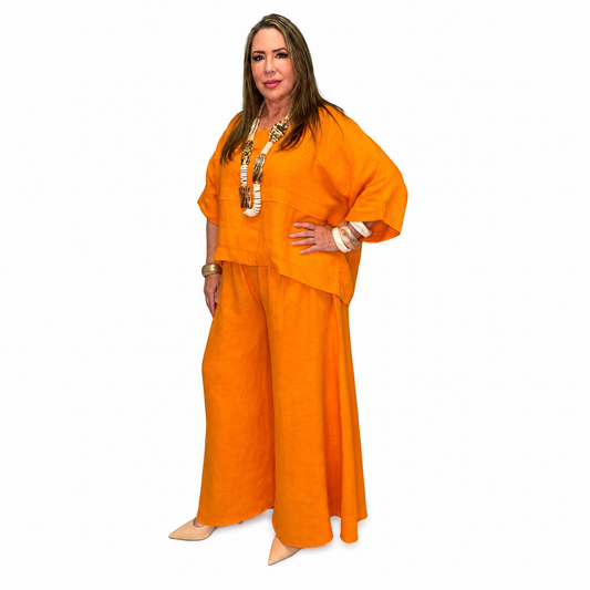 Set de Lino Naranja