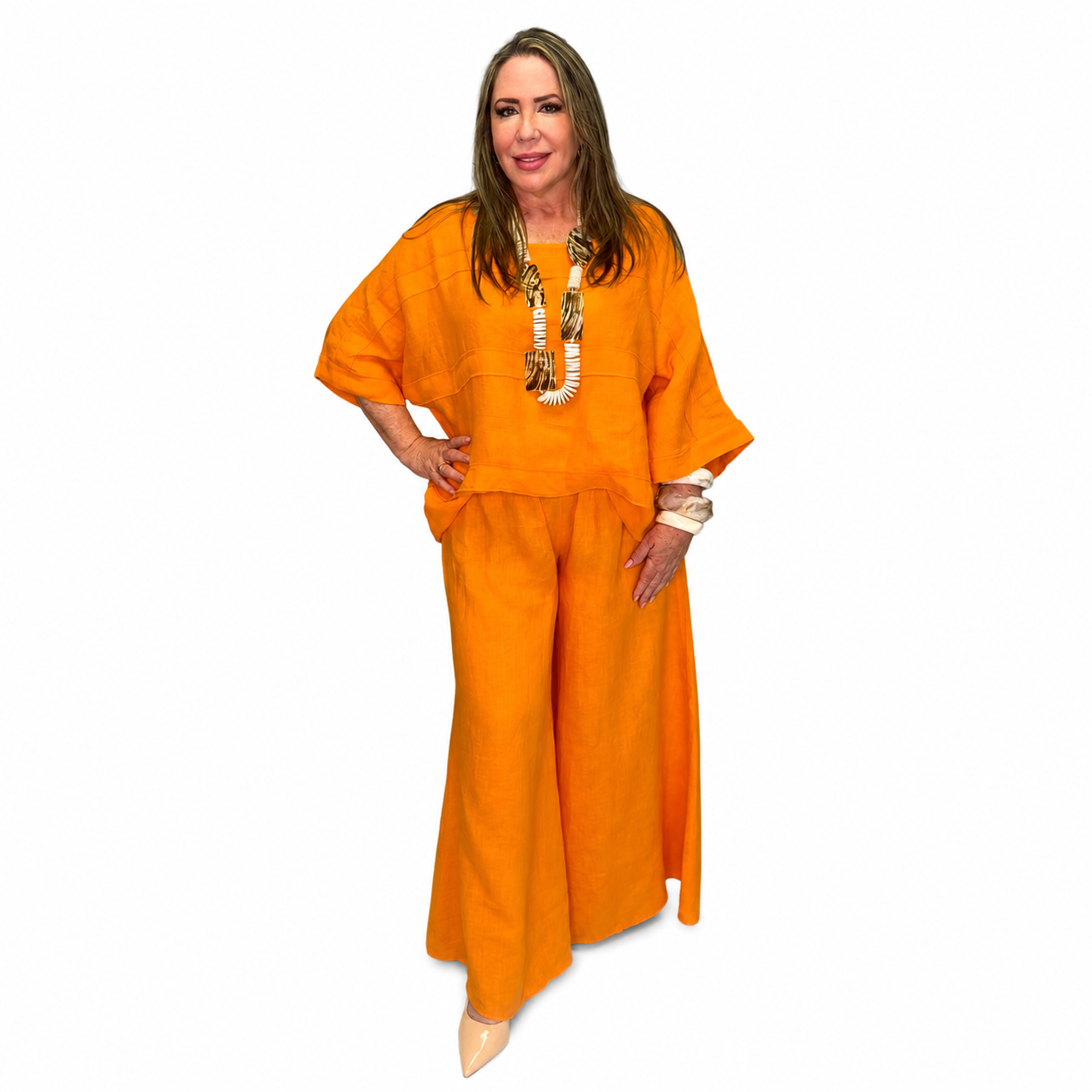 Set de Lino Naranja