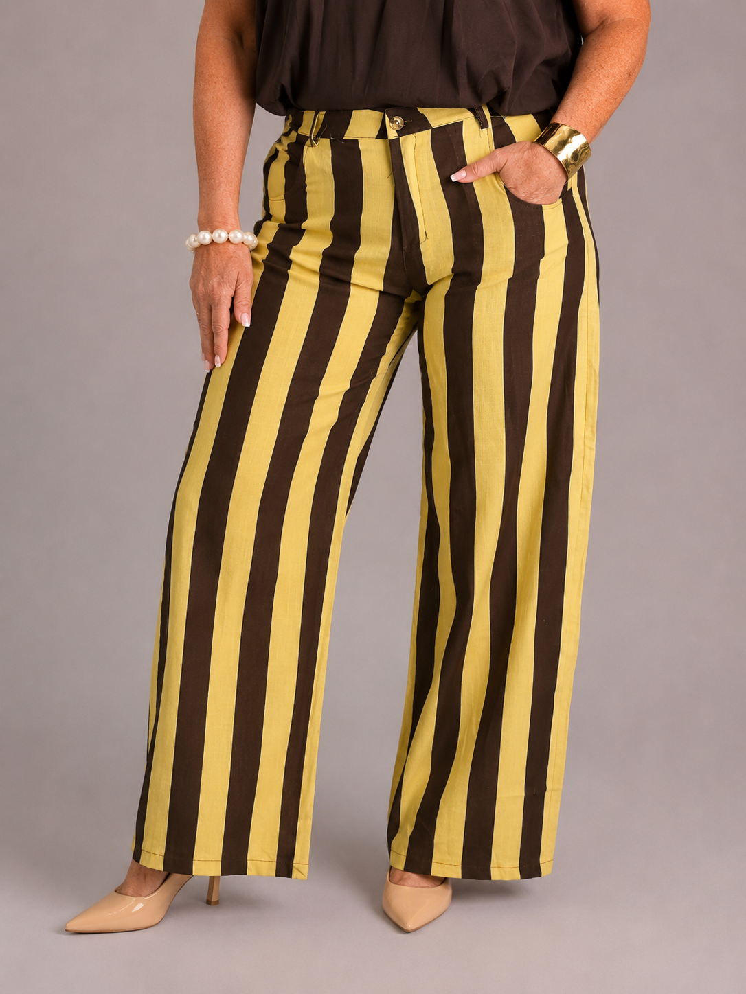 Pantalón Capri Rayas
