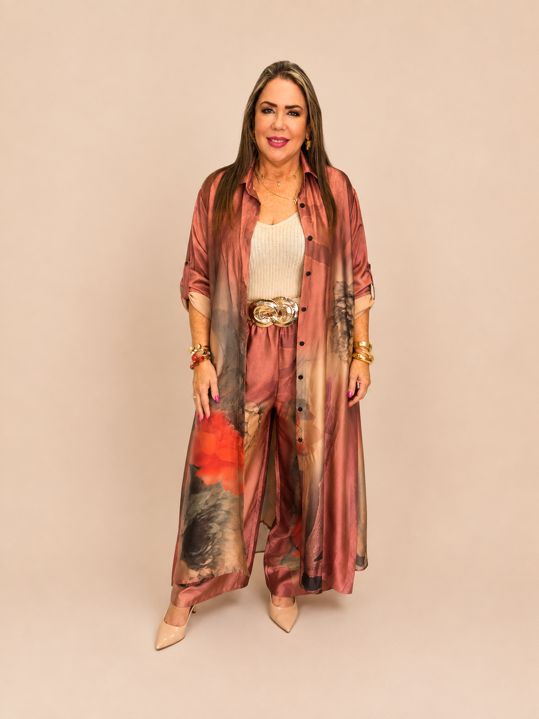 Conjunto de seda