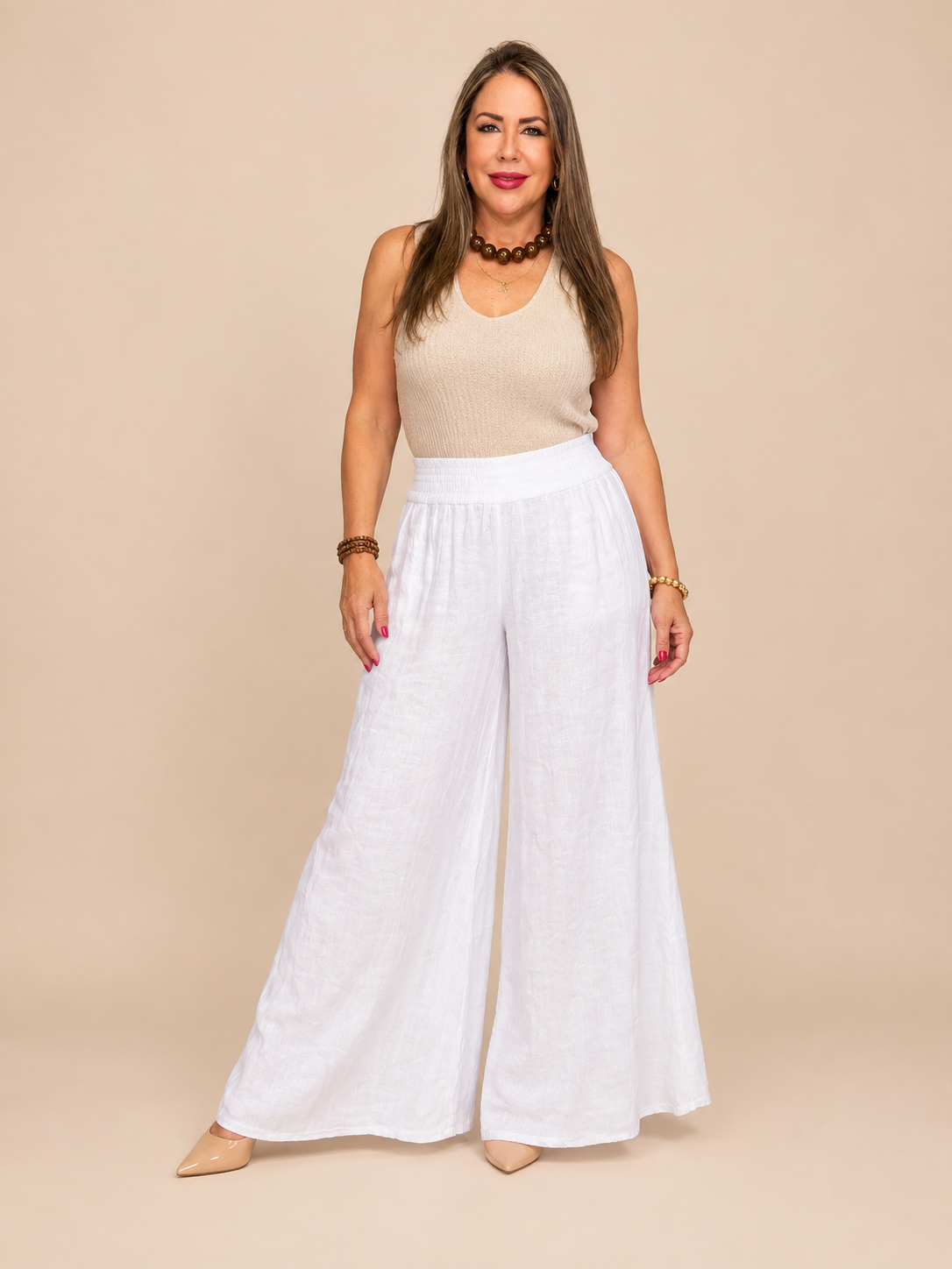 Pantalones Palazzo de Lino
