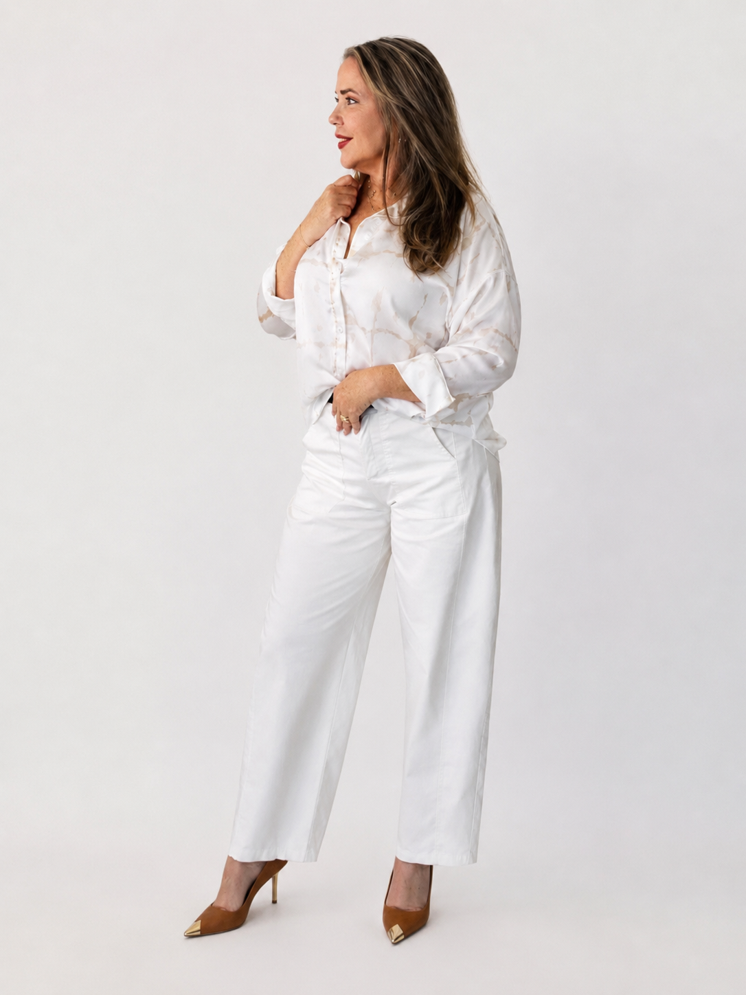 Pantalón Wide Leg de Algodón Premium