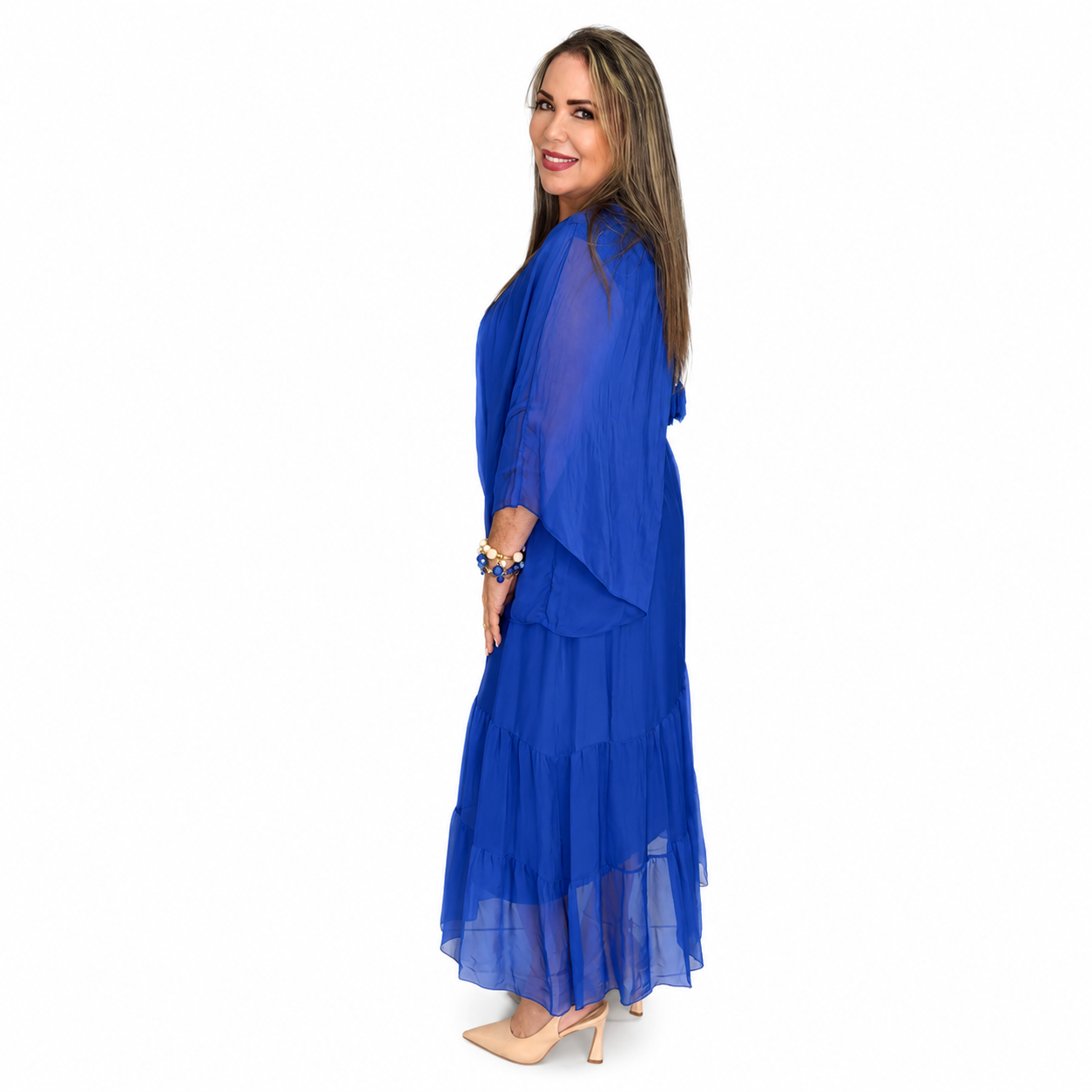 Royal Grace Silk & Viscose Dress