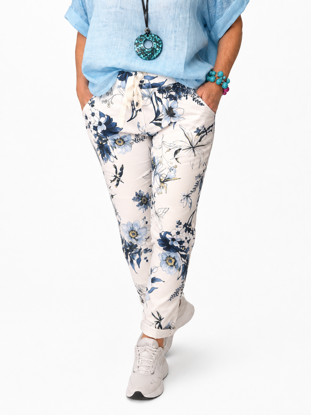 Pantalón Floral Viscosa