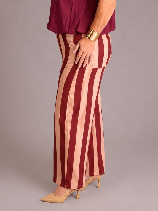 Pantalón Capri Rayas