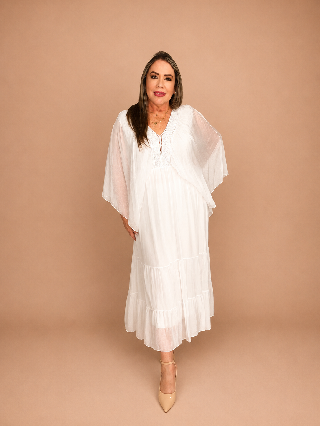 Royal Grace Silk & Viscose Dress