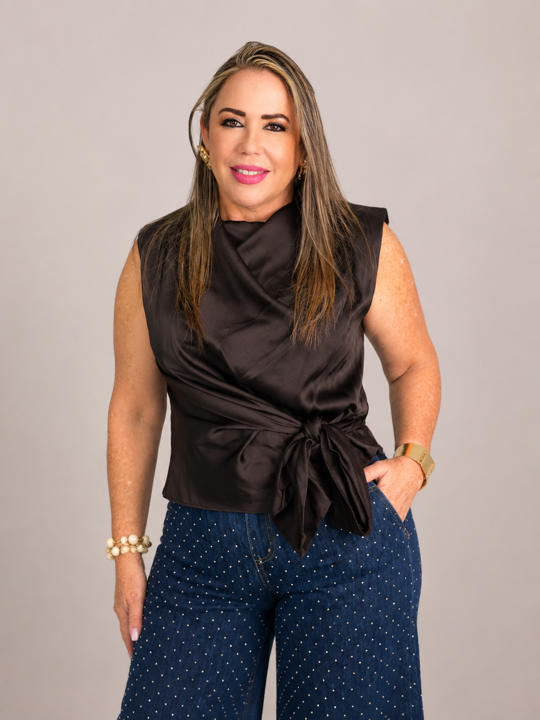 Blusa Drapeada Elegance