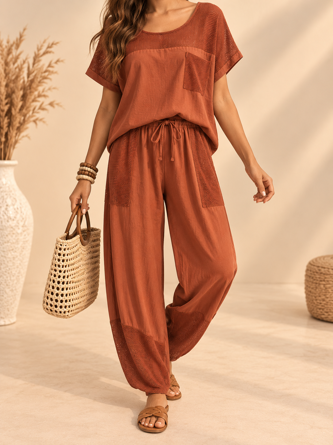 Colección de Sets de Lino – Blusa + Pantalón