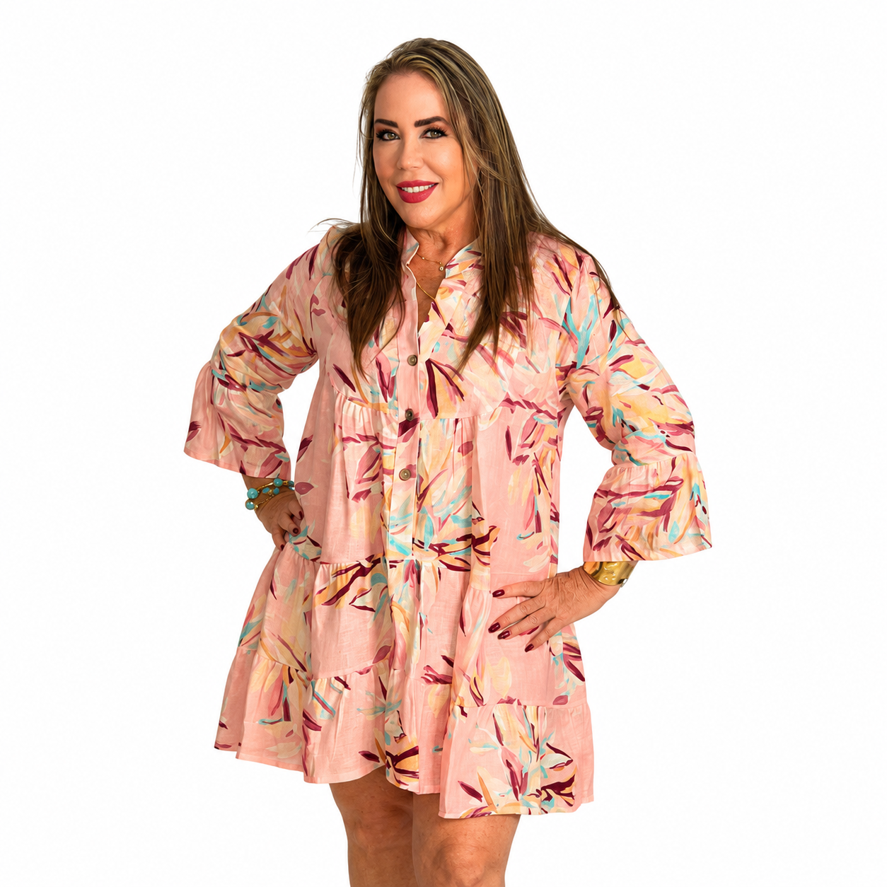 Vestido corto floral