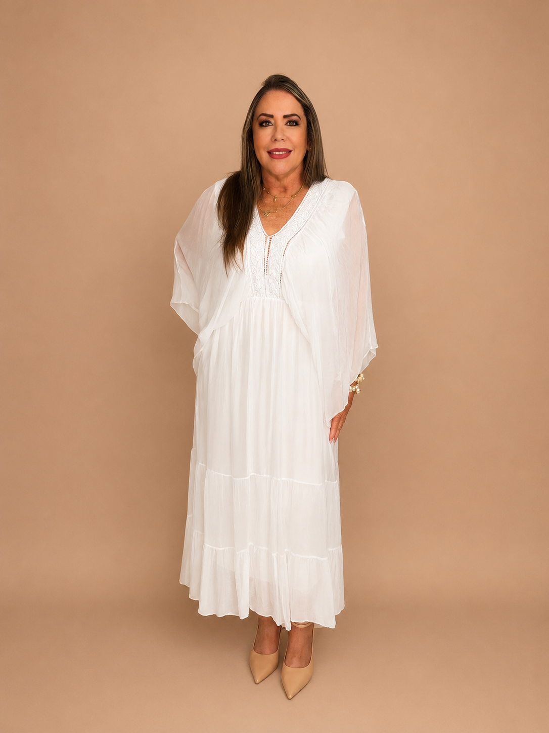 Royal Grace Silk & Viscose Dress