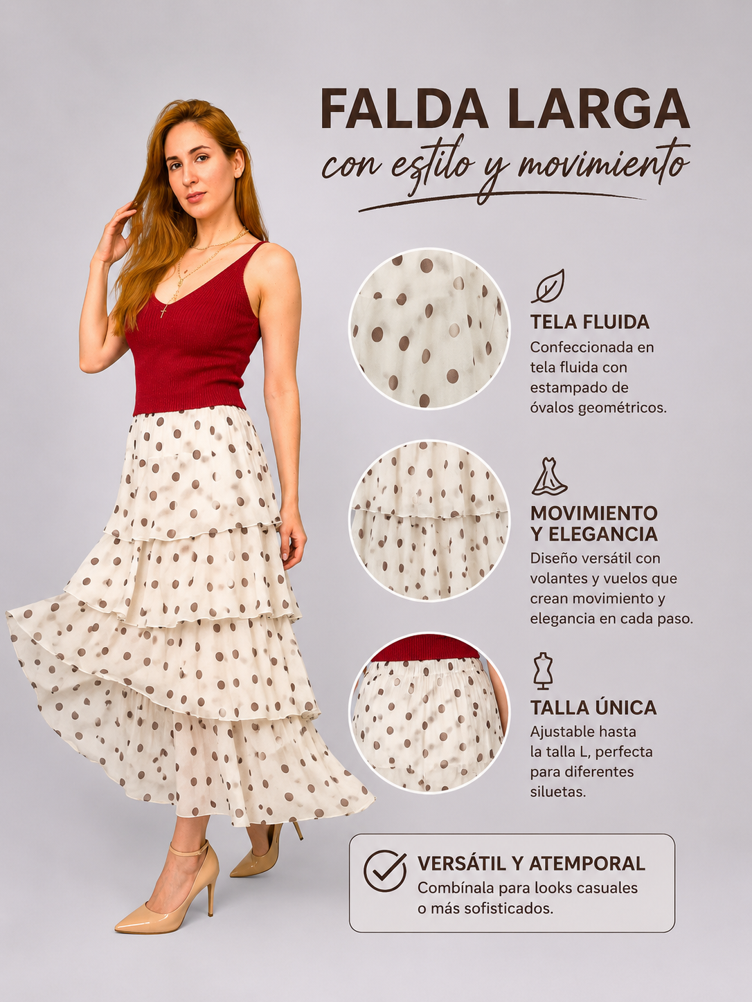 Falda de óvalos
