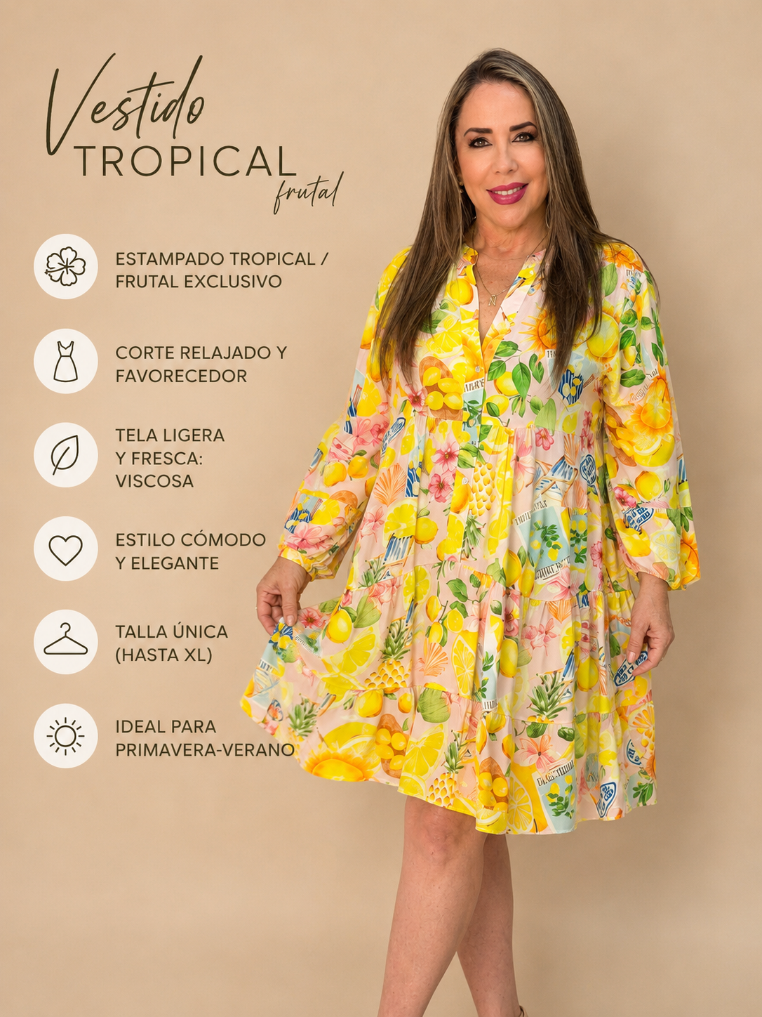 Vestido Amalfi Limón