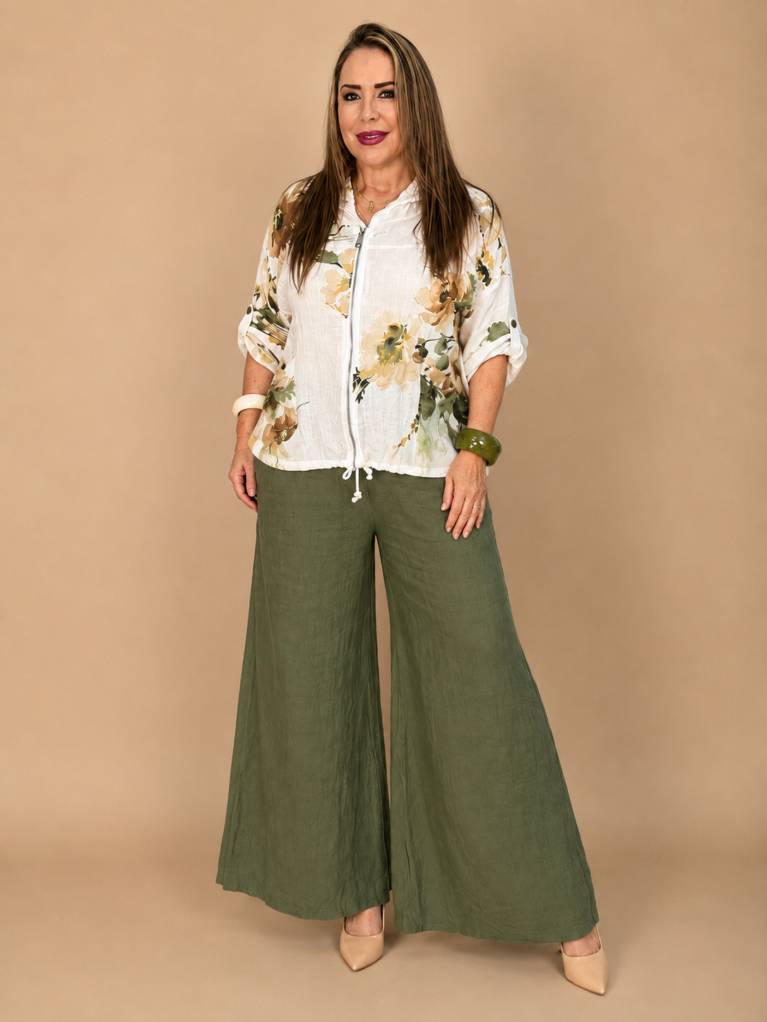 Conjunto de dos piezas en lino