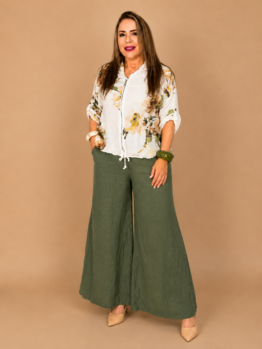 Conjunto de dos piezas en lino