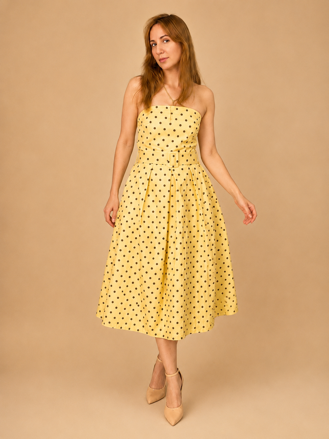 Vestido Midi Lunares