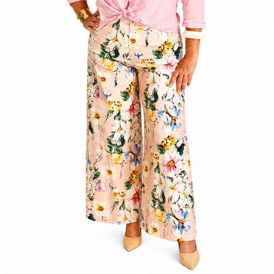 Pantalón Palazzo Floral Primavera
