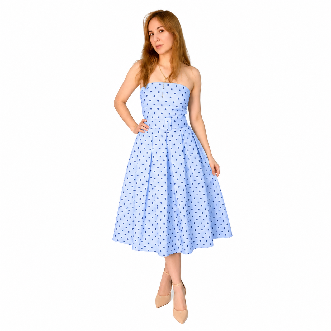 Vestido Midi Lunares