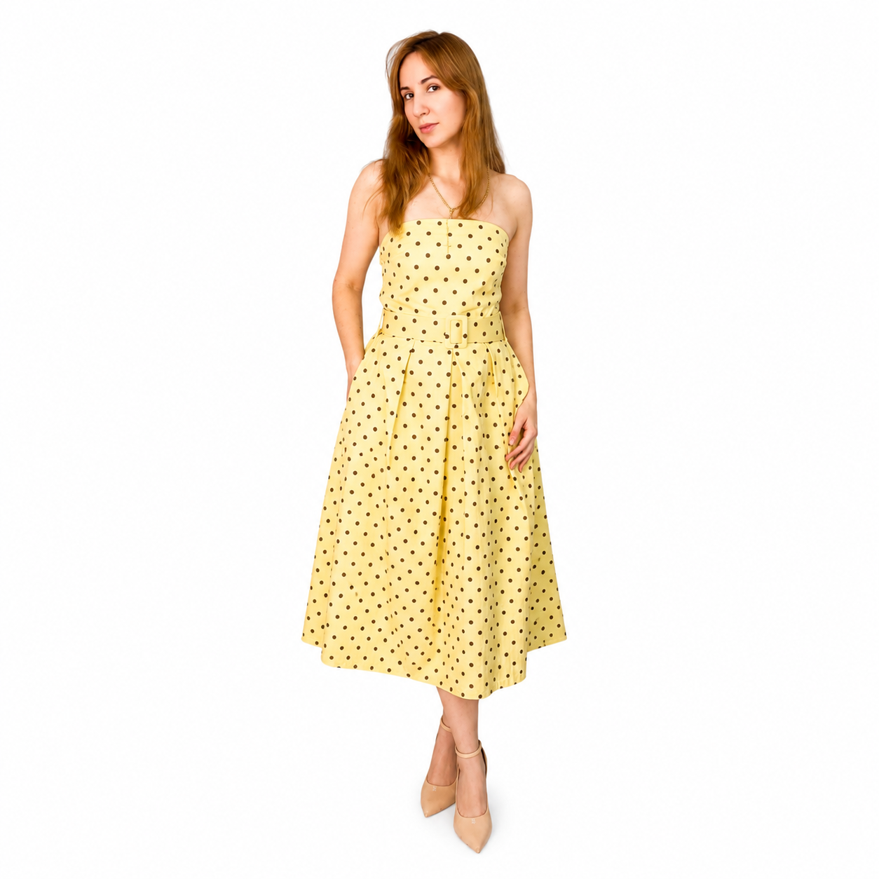 Vestido Midi Lunares