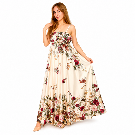 Vestido Floral Maxi Romance