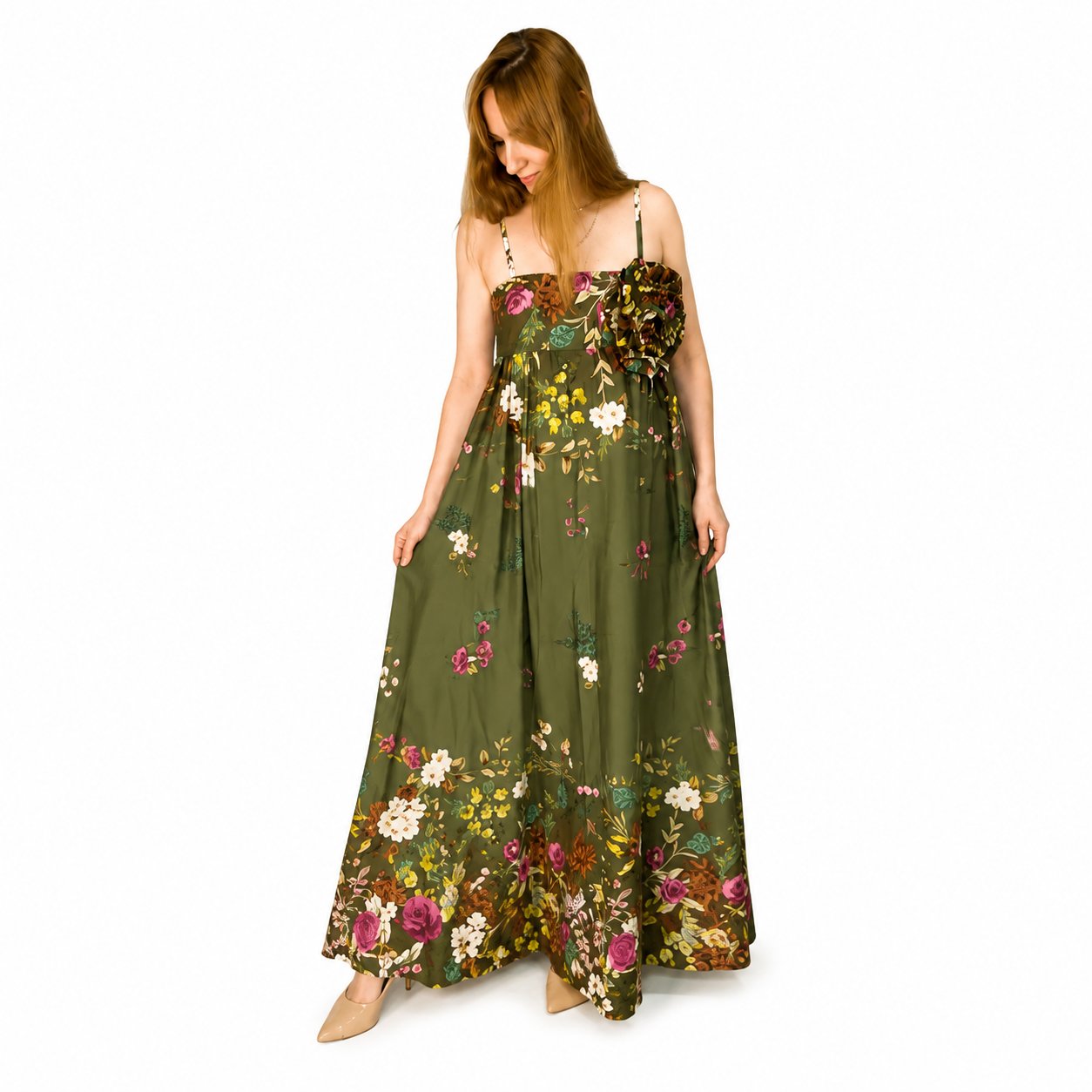 Vestido Floral Maxi Romance