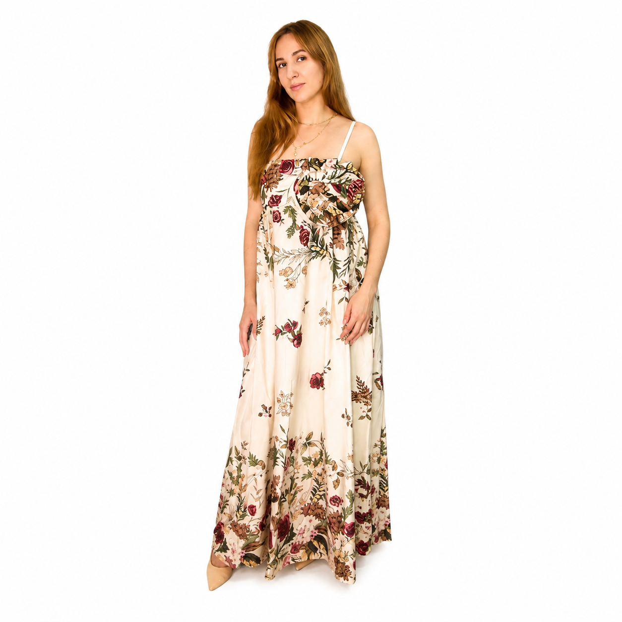 Vestido Floral Maxi Romance