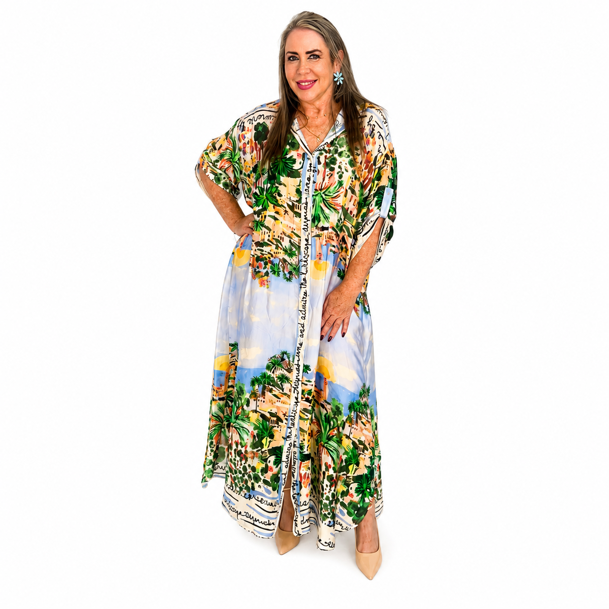 Vestido Camisero Maxi Resort