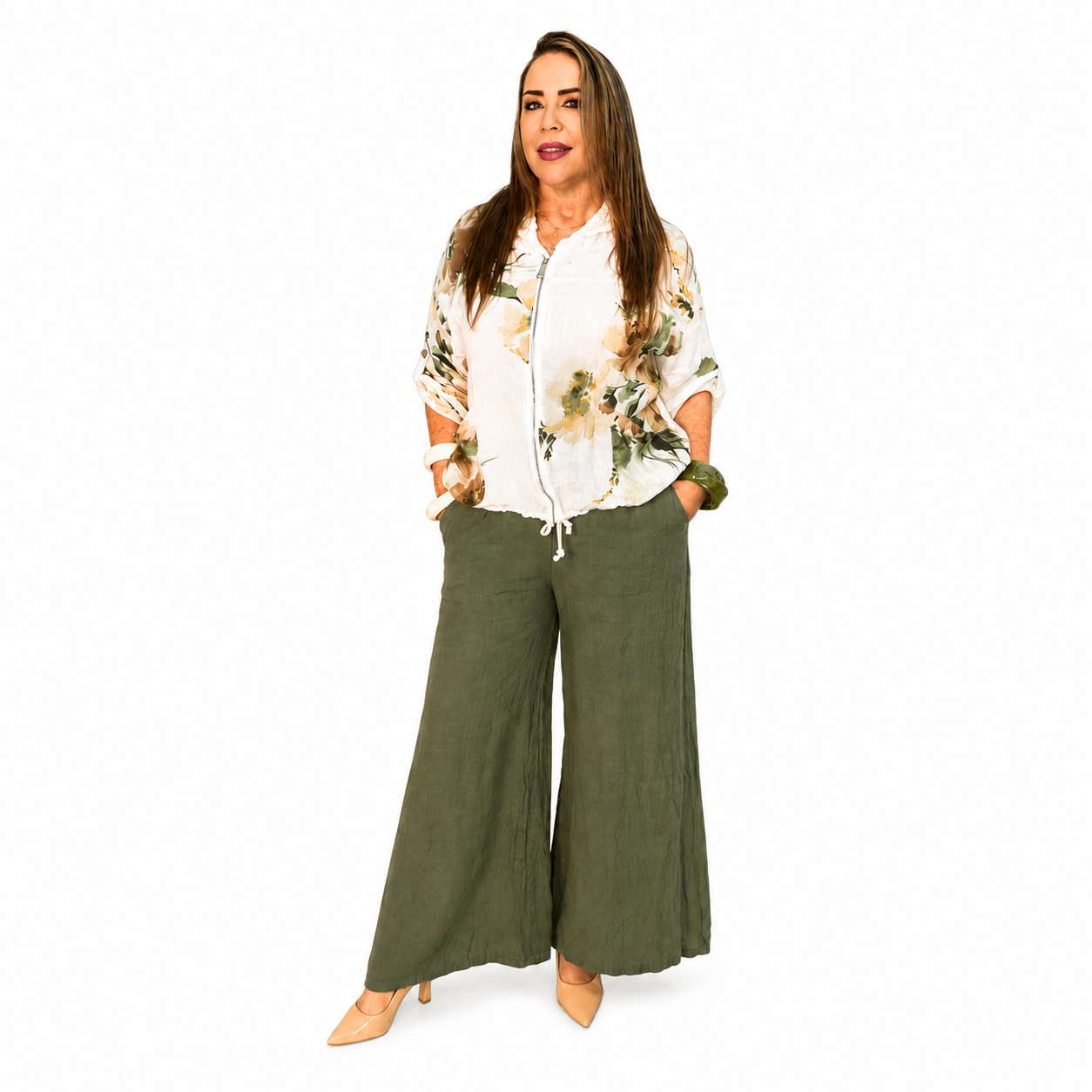 Conjunto de dos piezas en lino
