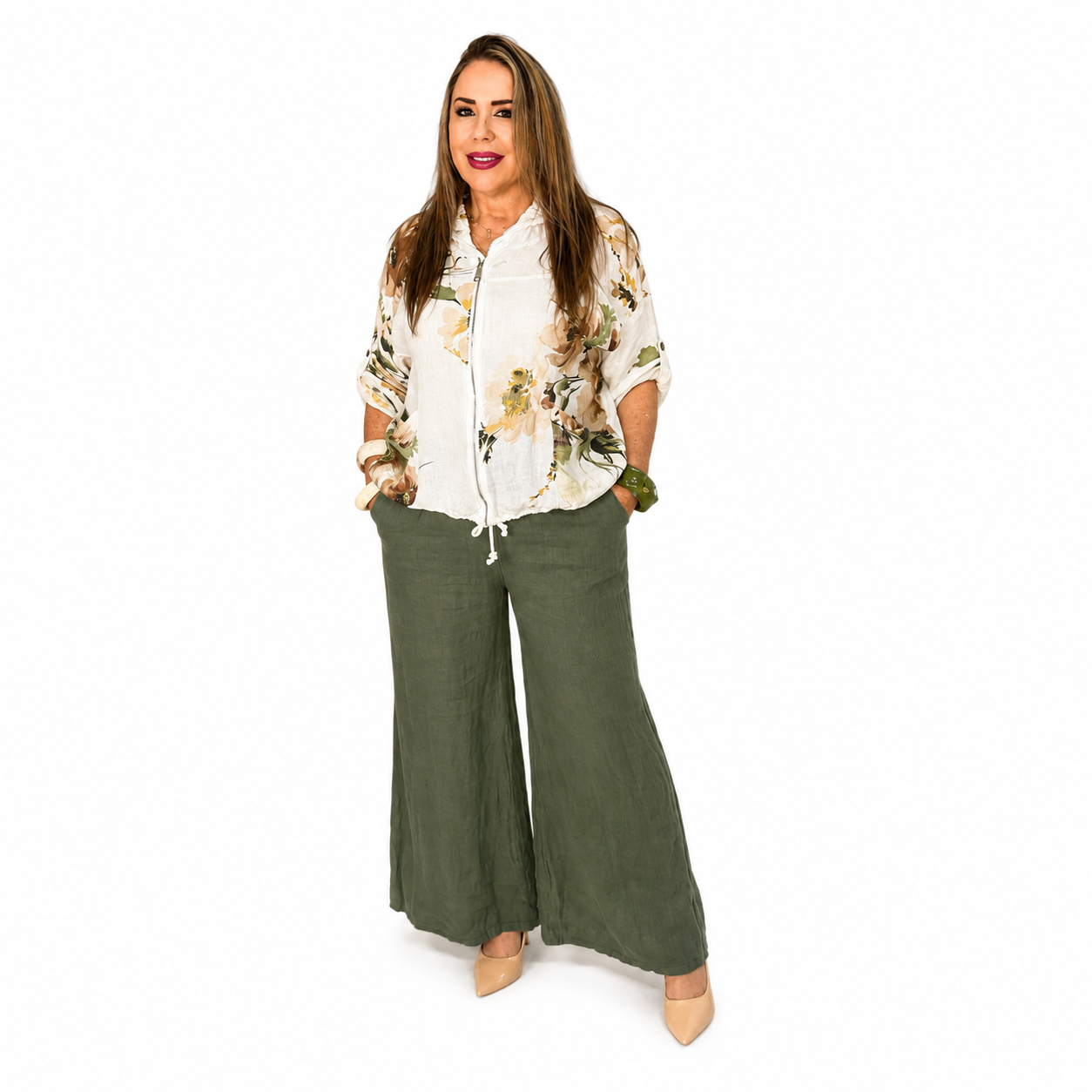 Conjunto de dos piezas en lino