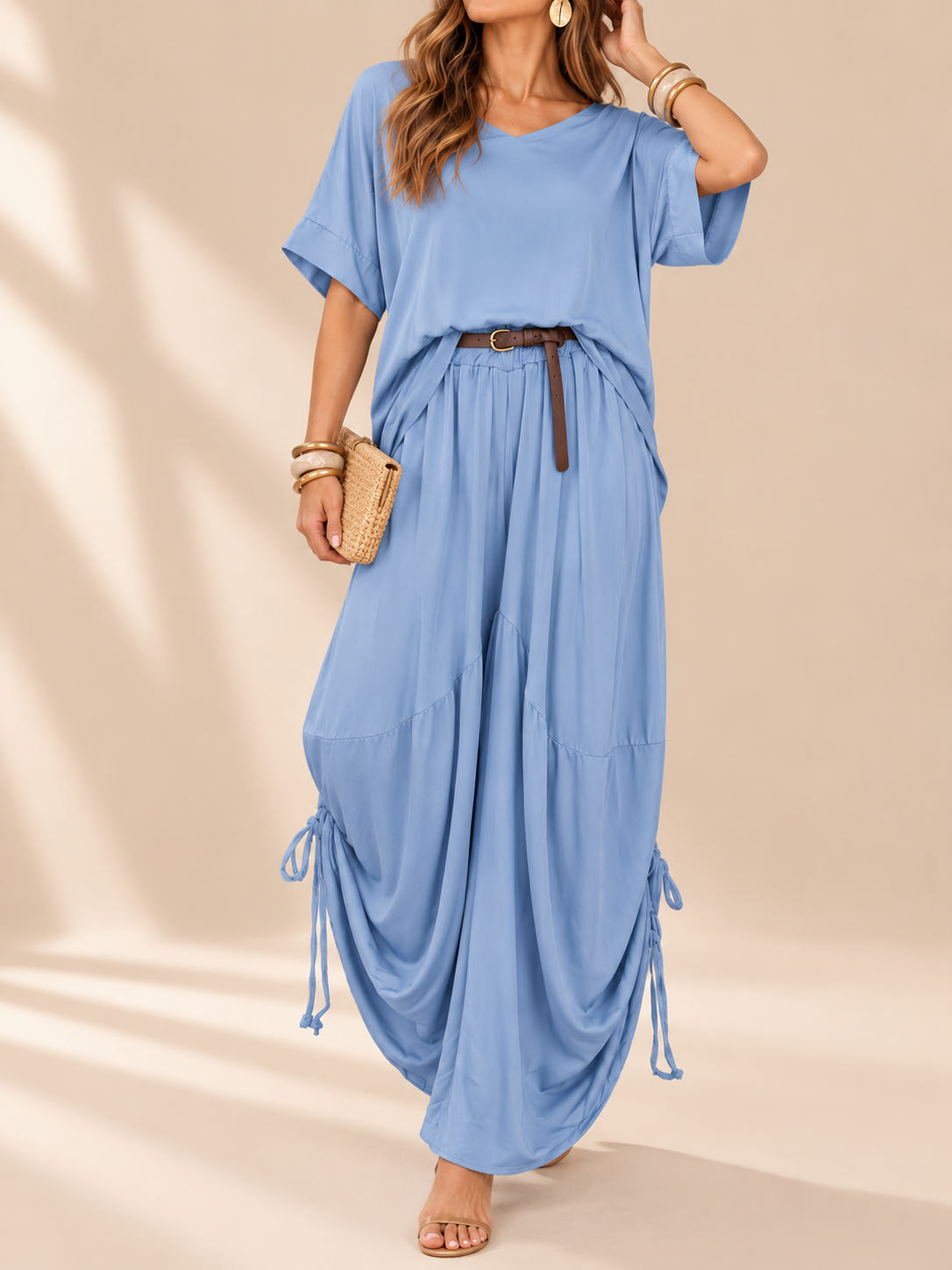 Set Siena – Blusa + Pantalón Fluido