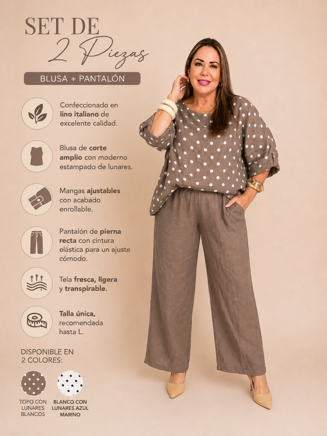 Set de Lino Italiano – 2 Piezas