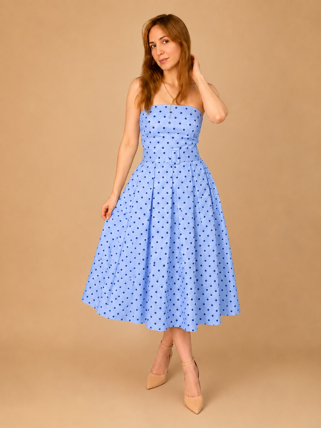 Vestido Midi Lunares