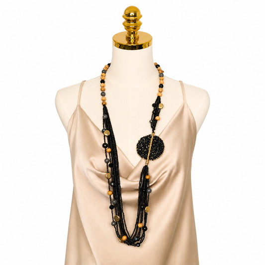 Collar largo artesanal