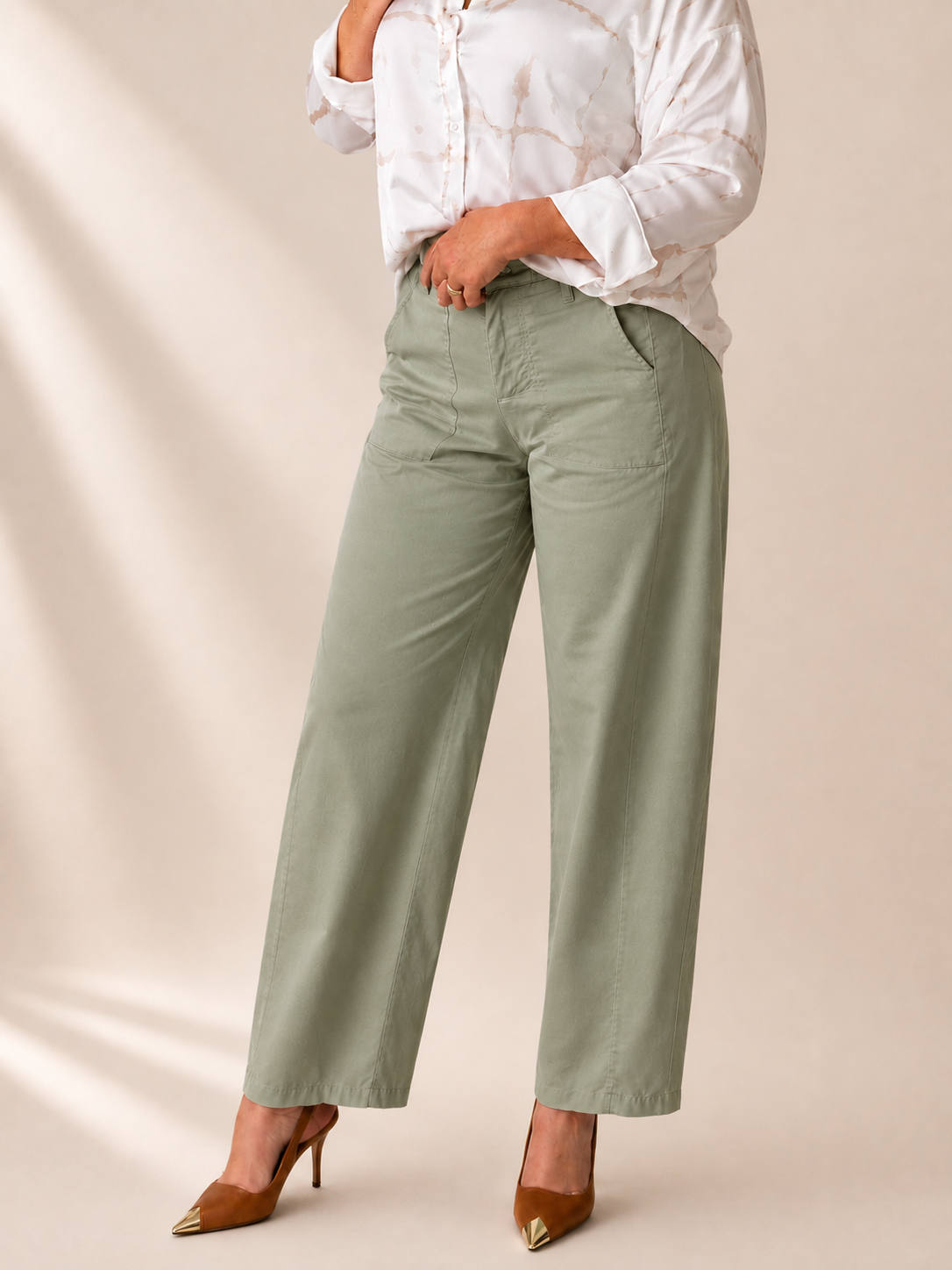 Pantalón Wide Leg de Algodón Premium