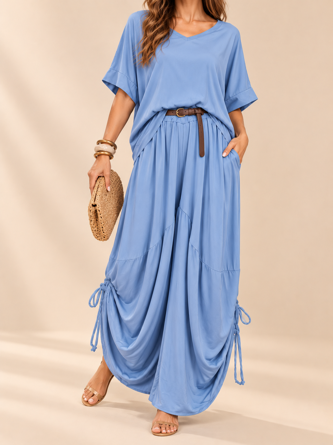 Set Siena – Blusa + Pantalón Fluido