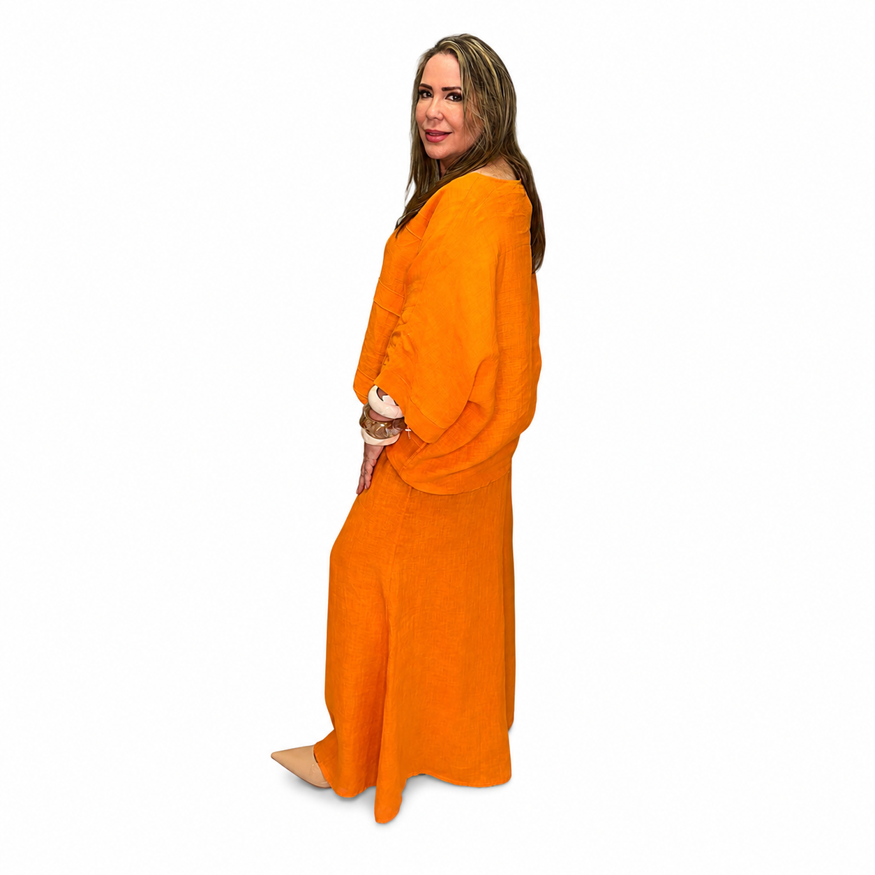 Set de Lino Naranja