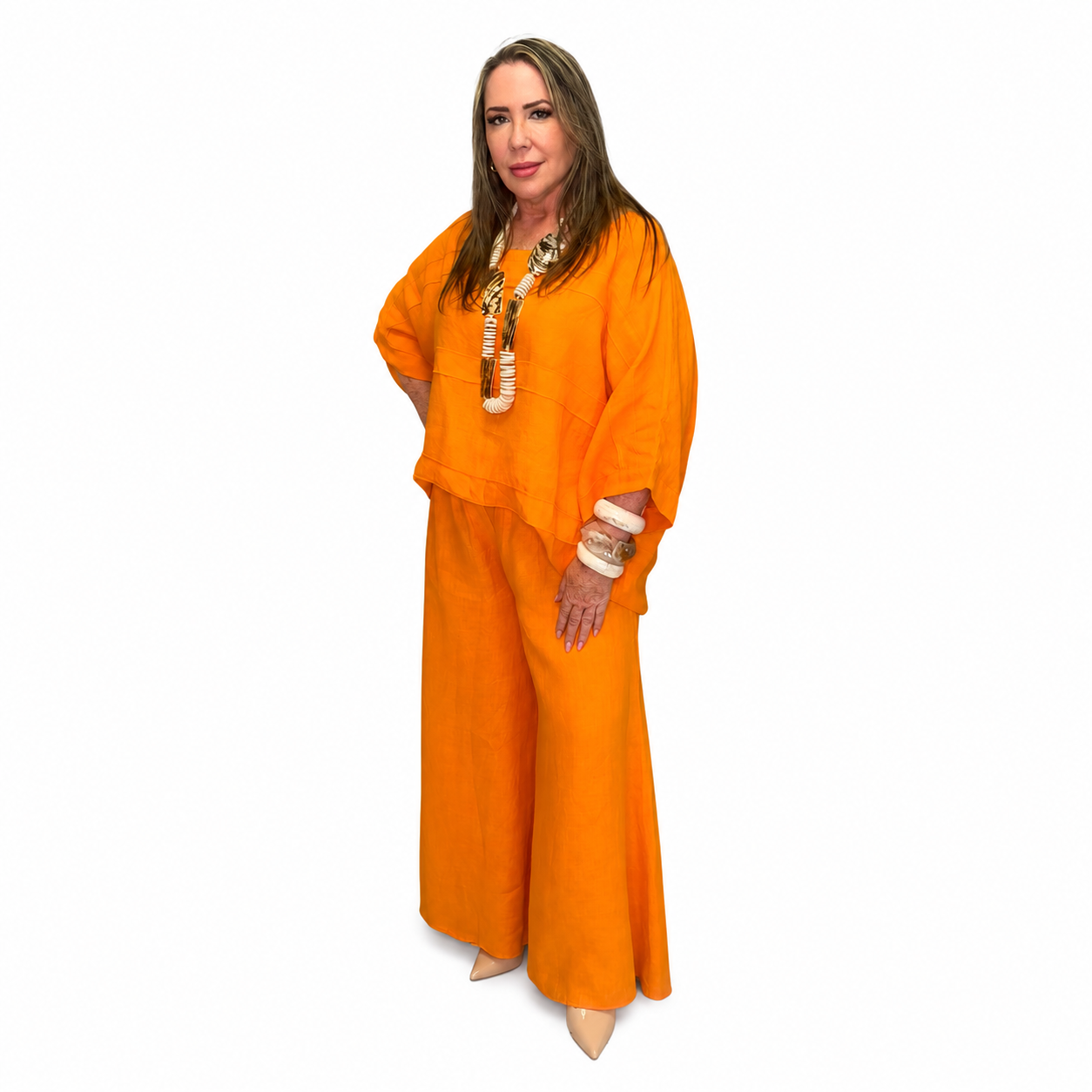 Set de Lino Naranja
