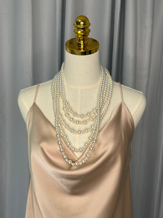 Collar largo de perlas