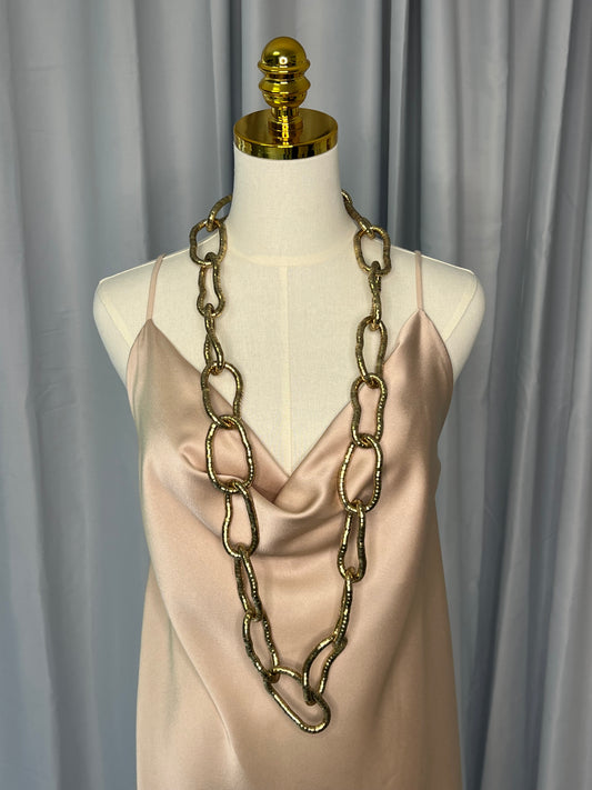 Collar largo tipo cadena