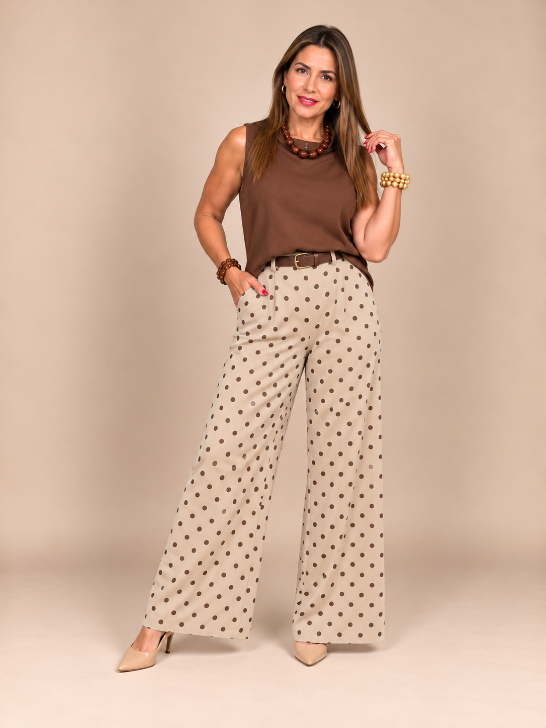 ✨ Colección Lunares Chic – Blusas y Pantalones de Viscosa