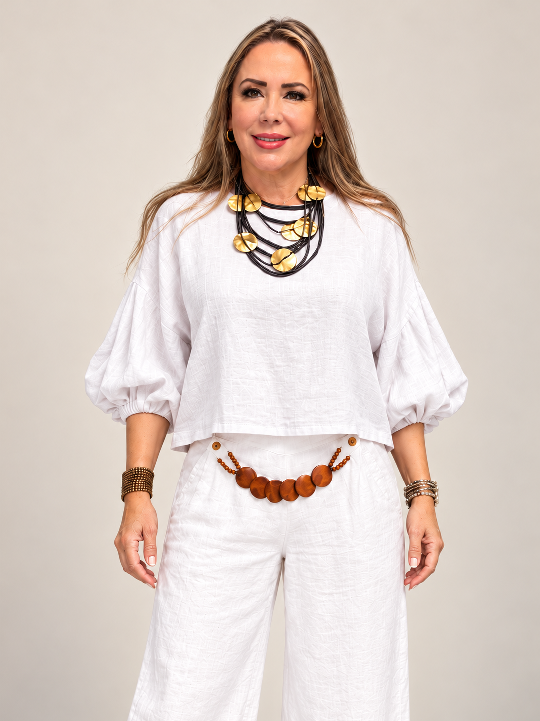 🌸 Colección de Blusas de Lino – Elegancia y Estilo
