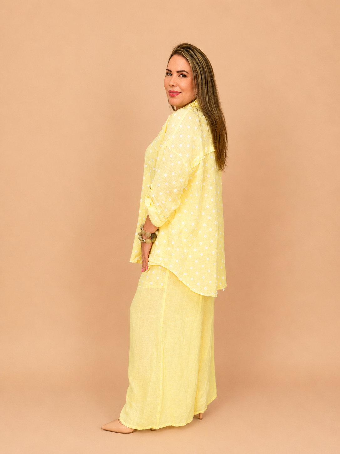 Set de Lino Italiano de Dos Piezas – Camisa + Pantalón